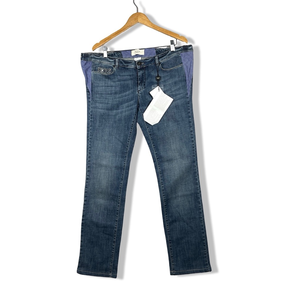 Weekend Max Mara Jeans Womens 14 Blue Denim Quiet Luxury Designer Preppy